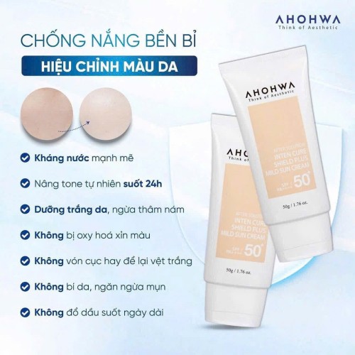 KEM CHỐNG NẮNG AHOHWA DỊU NHẸ CHO DA NHẠY CẢM