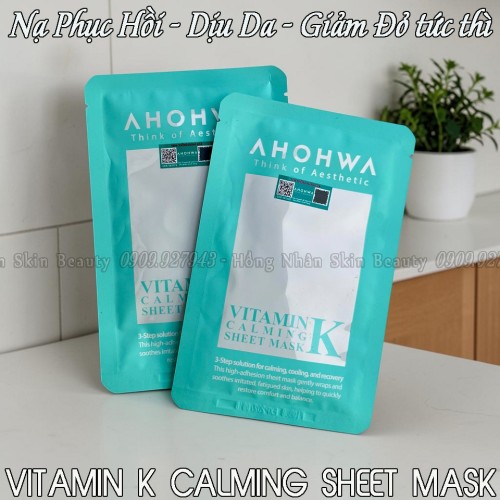 NẠ PHỤC HỒI SINH HỌC AHOHWA DỊU DA - GIẢM ĐỎ TỨC...