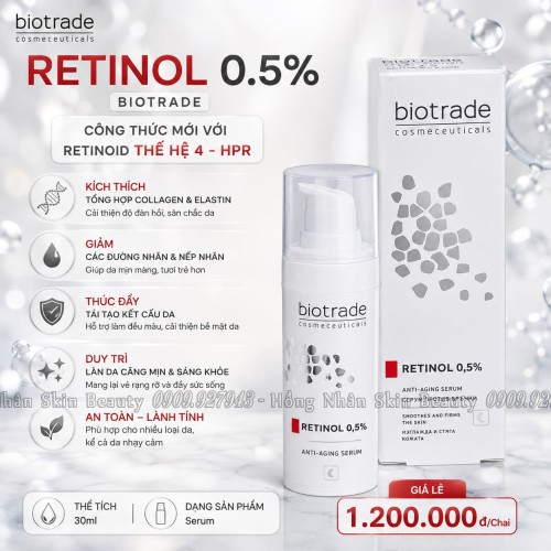 BIOTRADE RETINOL 0.5% – SERUM CHỐNG LÃO HÓA & TÁI TẠO DA