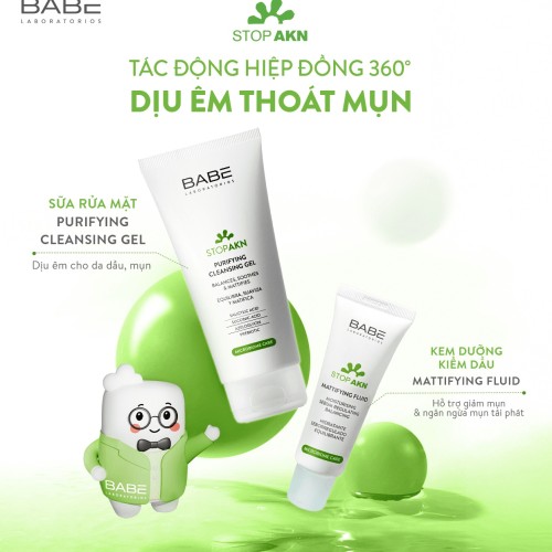 SỮA RỬA MẶT DÀNH CHO DA DẦU MỤN BABE STOP AKN