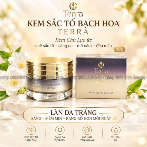 KEM SẮC TỐ BẠCH HOA TERRA (WHITENING CREAM)