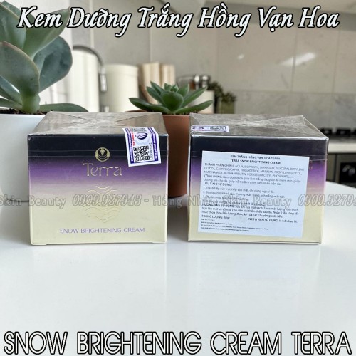 KEM TRẮNG HỒNG VẠN HOA TERRA (Snow Brightening...